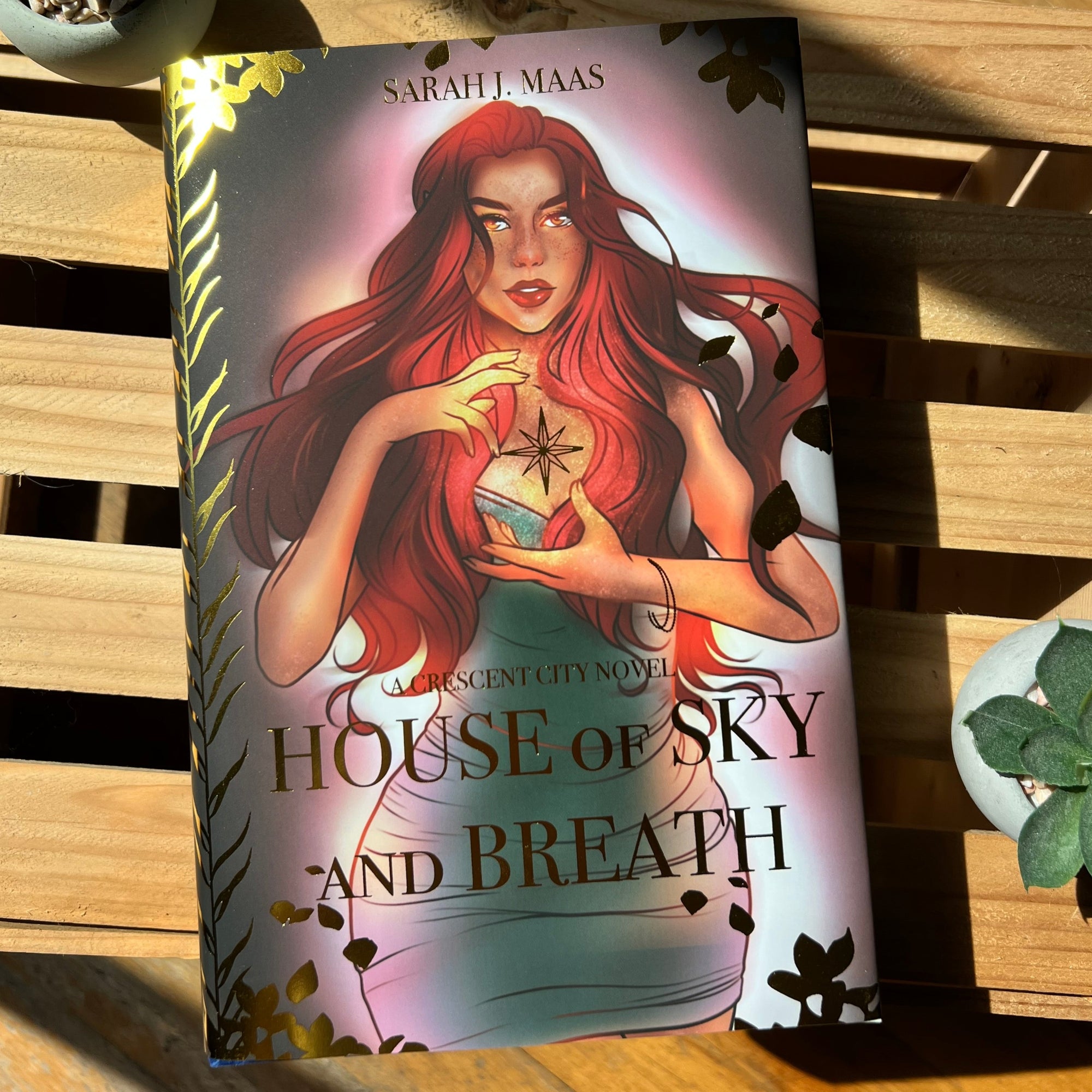 Licensed Gold Foil Crescent City HOUSE OF SKY & BREATH ONLY Dust Jacket | Hardcover Dust Jackets