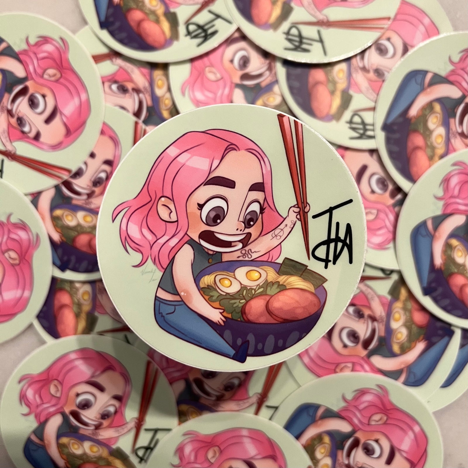 Ramen Girl Logo | Stickers