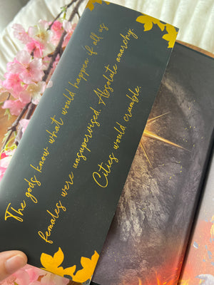 Licensed Gold Foil Crescent City HOUSE OF FLAME & SHADOW ONLY Dust Jacket | Hardcover Dust Jackets