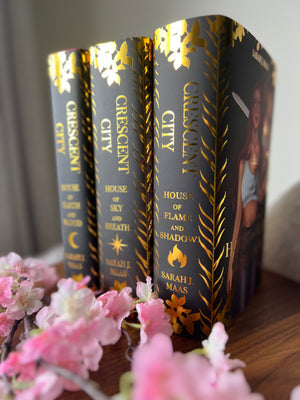 Licensed Gold Foil Crescent City Dust Jacket | Hardcover Dust Jackets