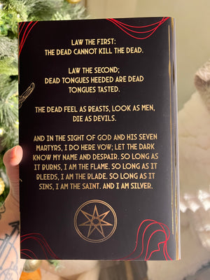 Gold & Red Foil Empire of the Vampire Dust Jacket | Hardcover Dust Jackets