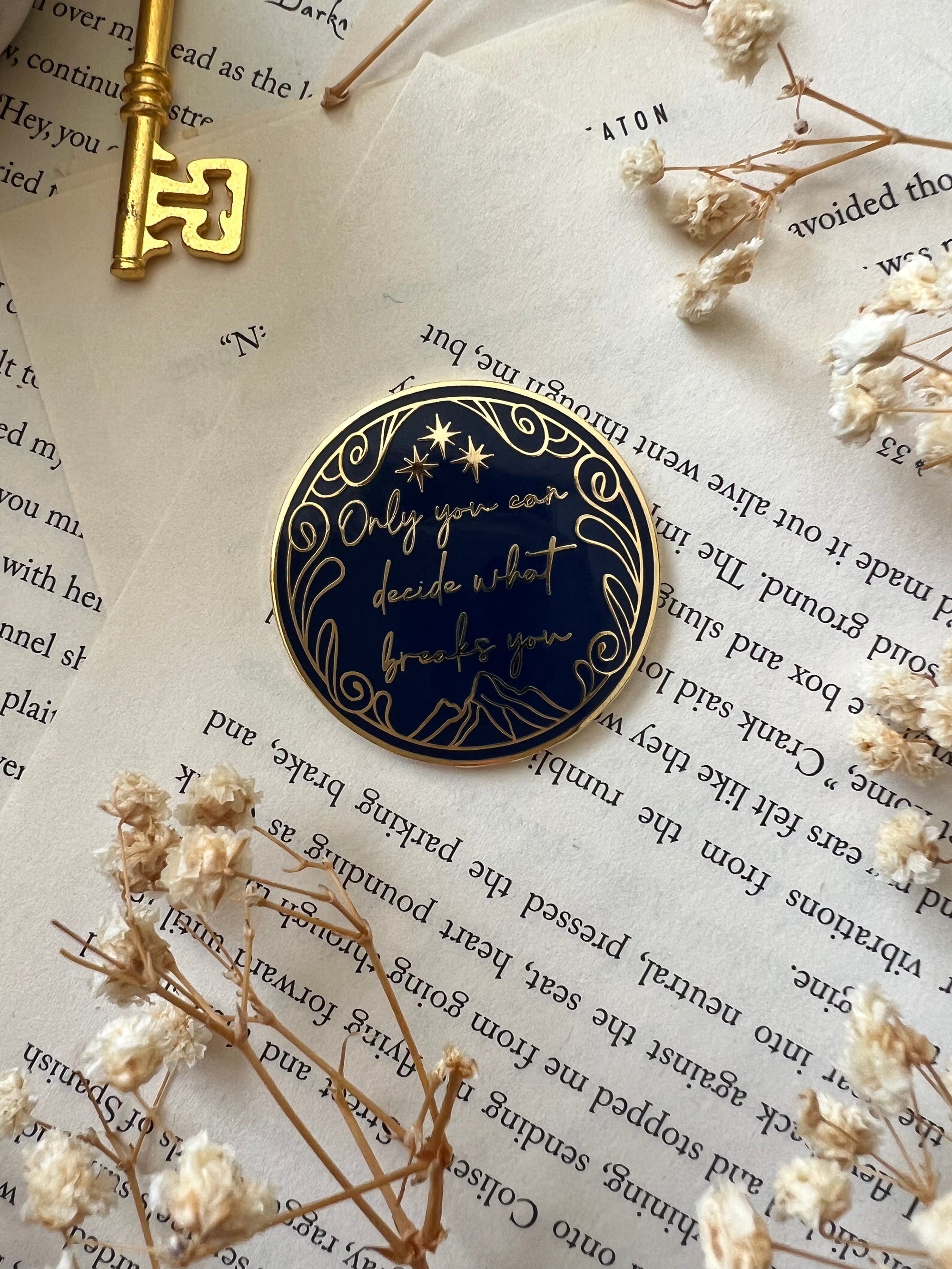 Licensed Acotar - A Court of Thorns and Roses: HARD ENAMEL Only You Can Decide What Breaks You | ENAMEL COIN