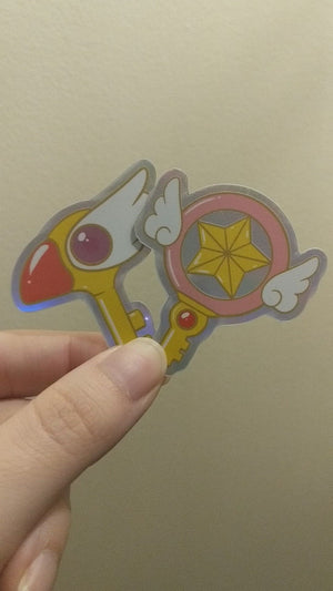 Holographic Cardcaptor Sakura Sealing Wands | Sticker