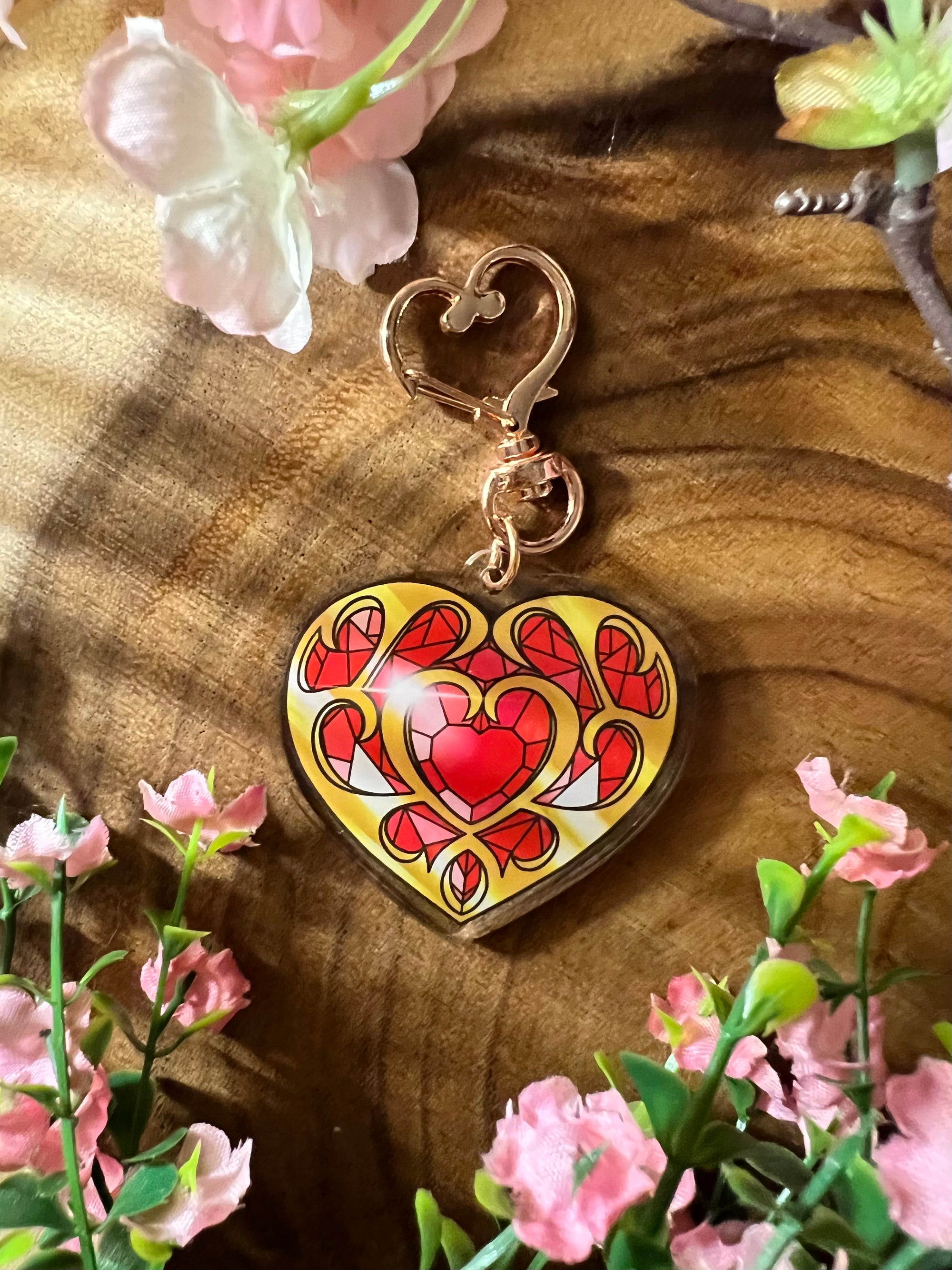 Double Sided Botw Heart Container & Stamina Container | Keychain