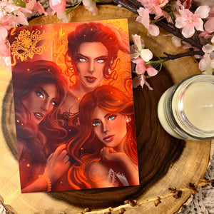 Licensed Acotar - A Court of Thorns and Roses: Valkyrie - Nesta - Gwyn - Emerie | Mini Print