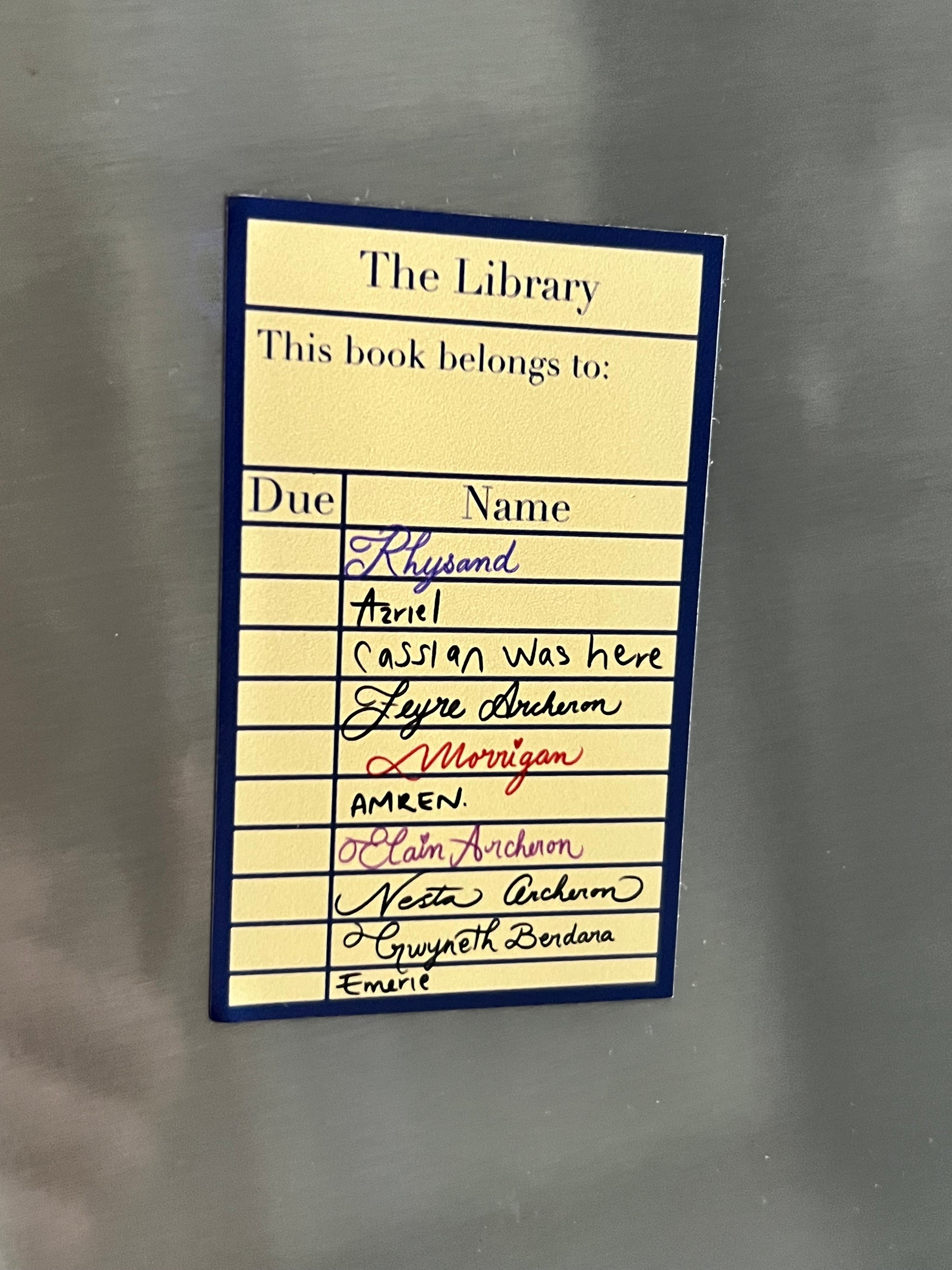 Licensed Acotar - A Court of Thorns and Roses: Library Card | Magnets