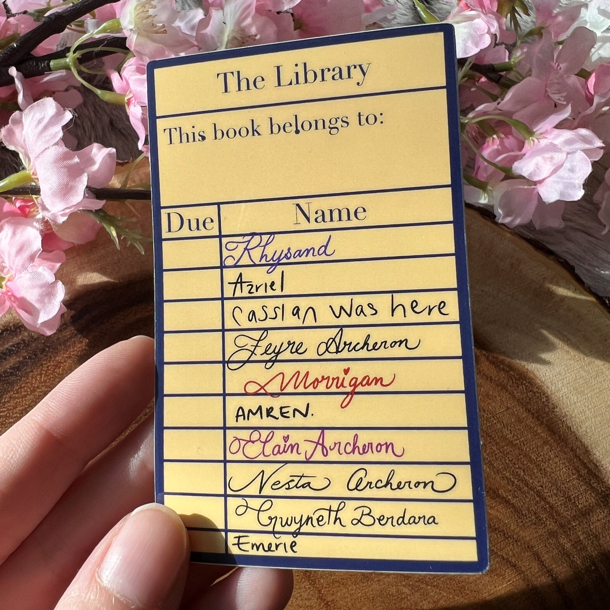 Licensed Acotar - A Court of Thorns and Roses: Library Card | Sticker