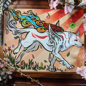 Holographic Okami Amaterasu | Print