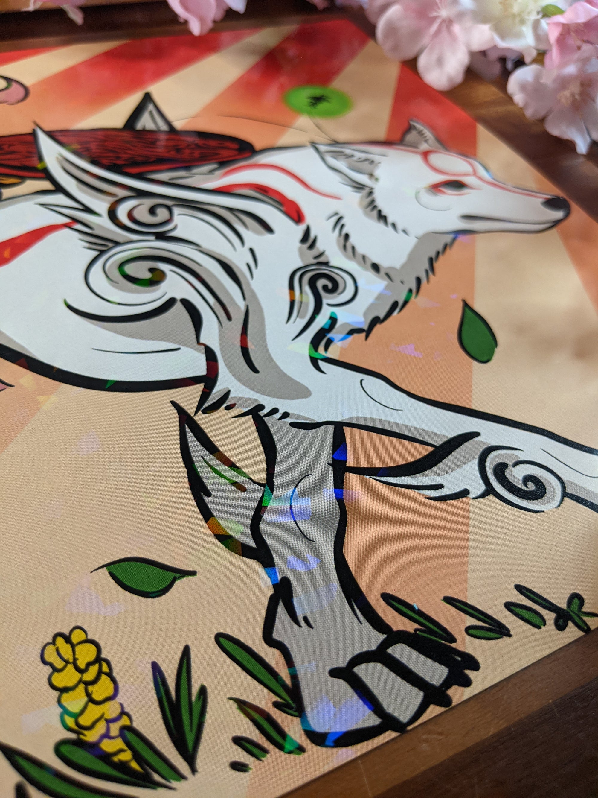 Holographic Okami Amaterasu | Print