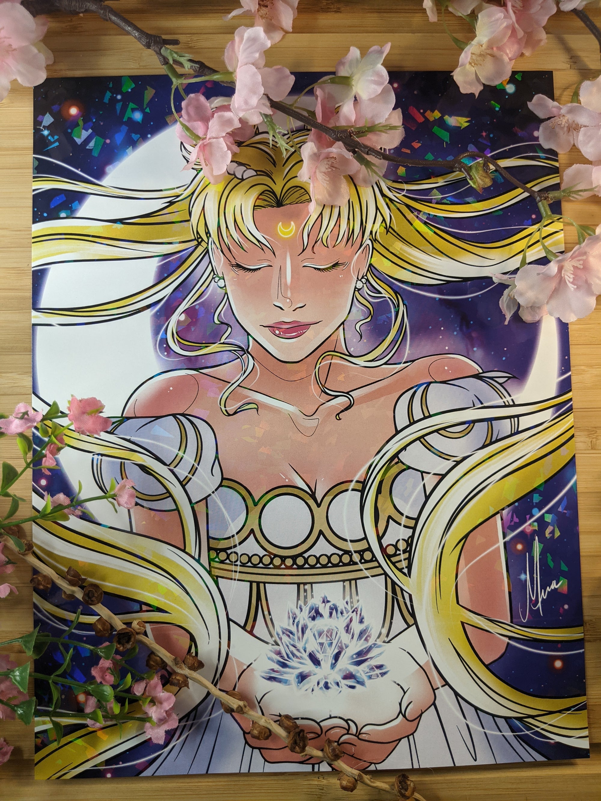 Holographic Princess Serenity - Sailor Moon | Print