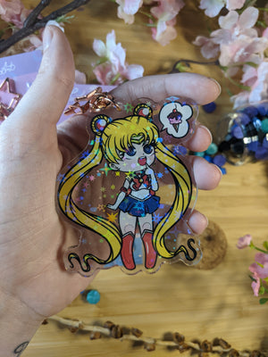 Double Sided Sailor Moon Holographic | Keychain