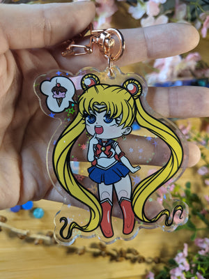 Double Sided Sailor Moon Holographic | Keychain