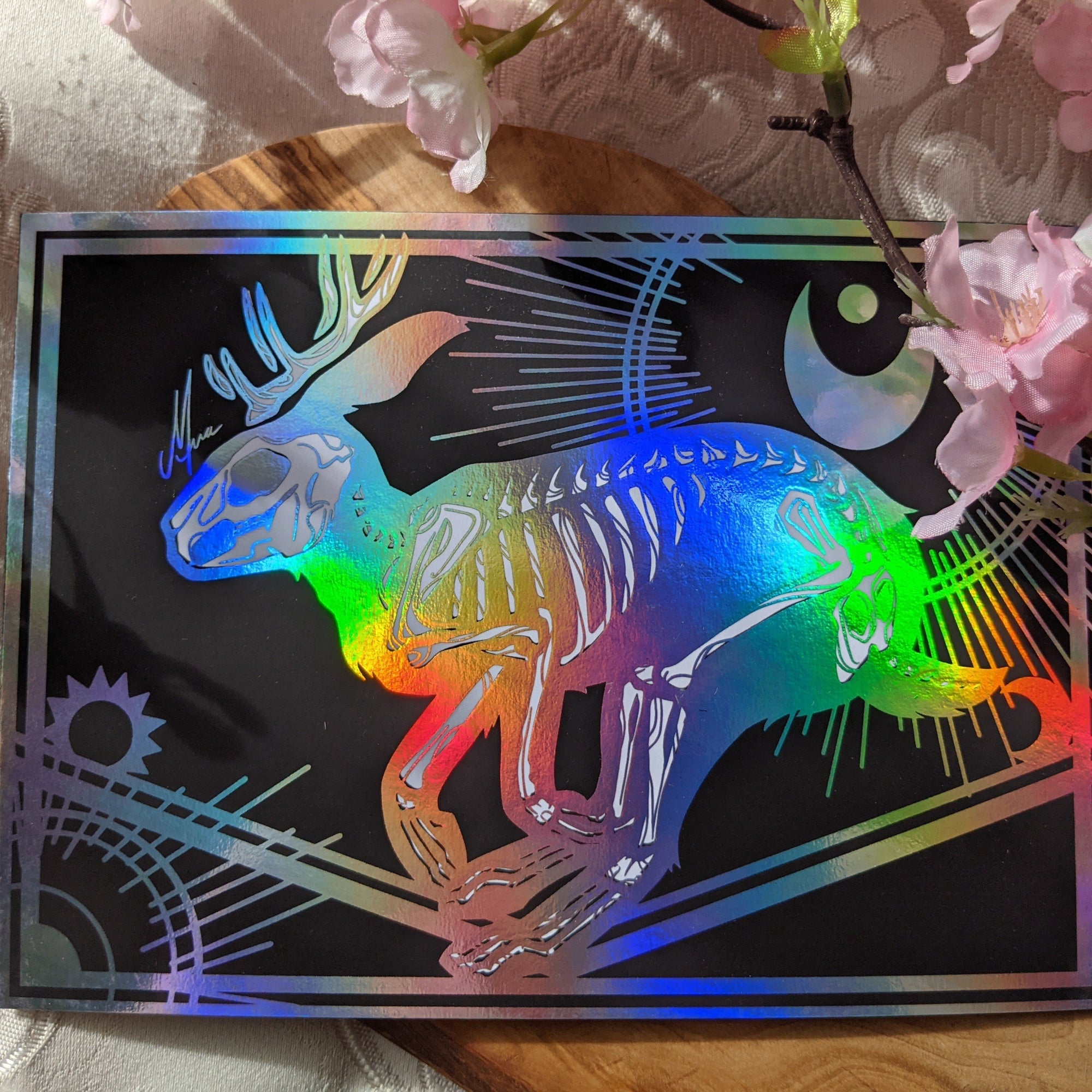 Holographic Foil Jackalope Misprint | Mini Print