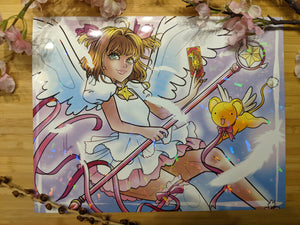 Holographic Cardcaptor Sakura - Kero - Cerberus - Sealing Wand  | Print