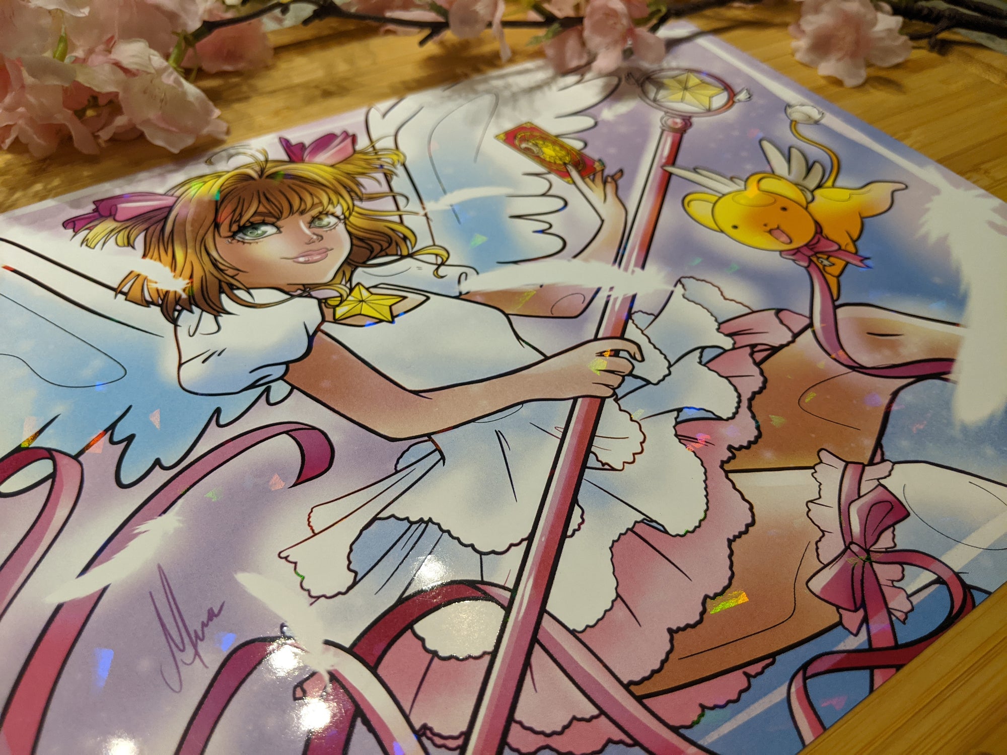 Holographic Cardcaptor Sakura - Kero - Cerberus - Sealing Wand  | Print