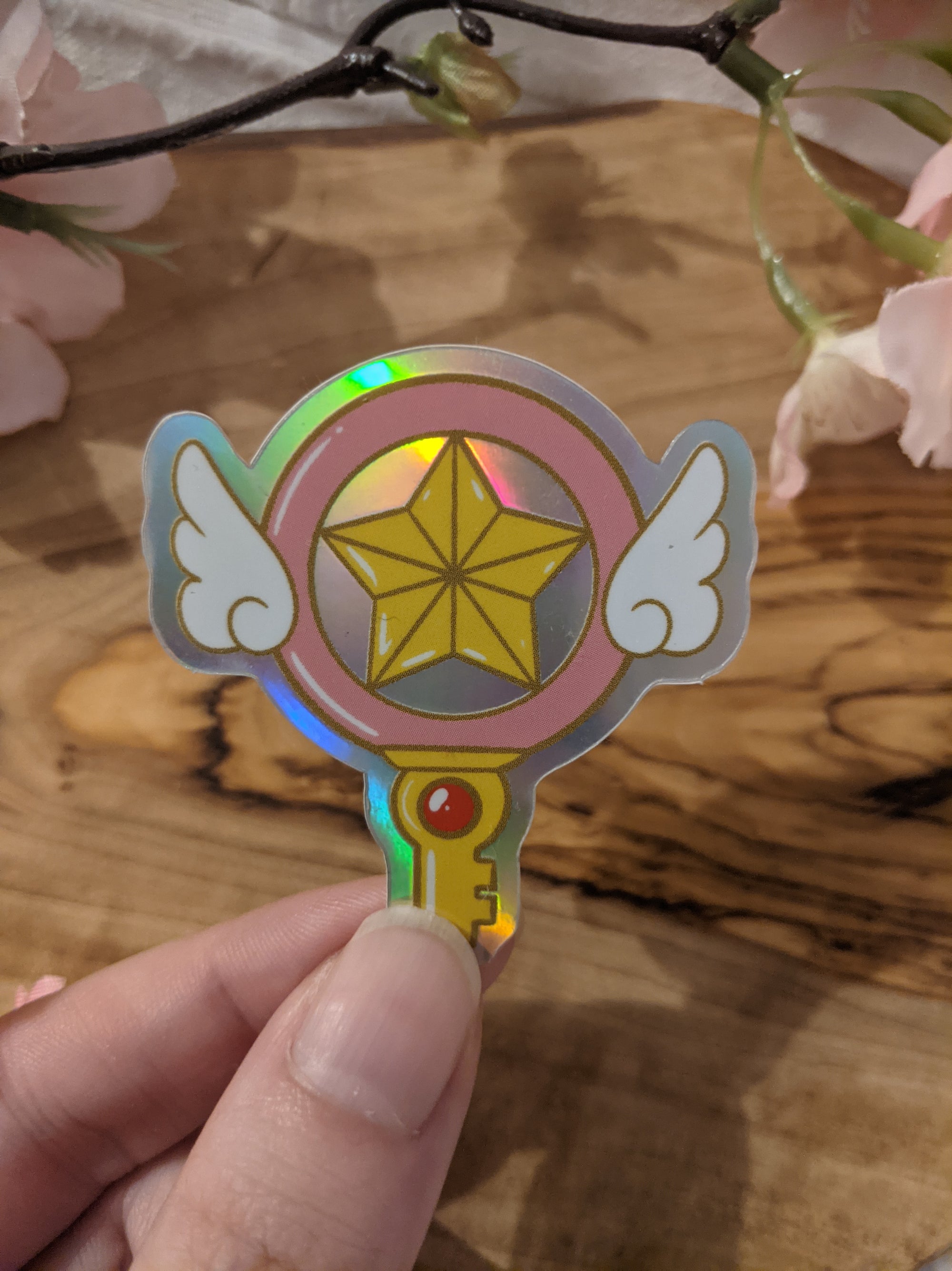 Holographic Cardcaptor Sakura Sealing Wands | Sticker