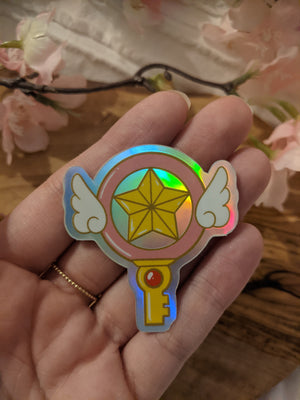 Holographic Cardcaptor Sakura Sealing Wands | Sticker