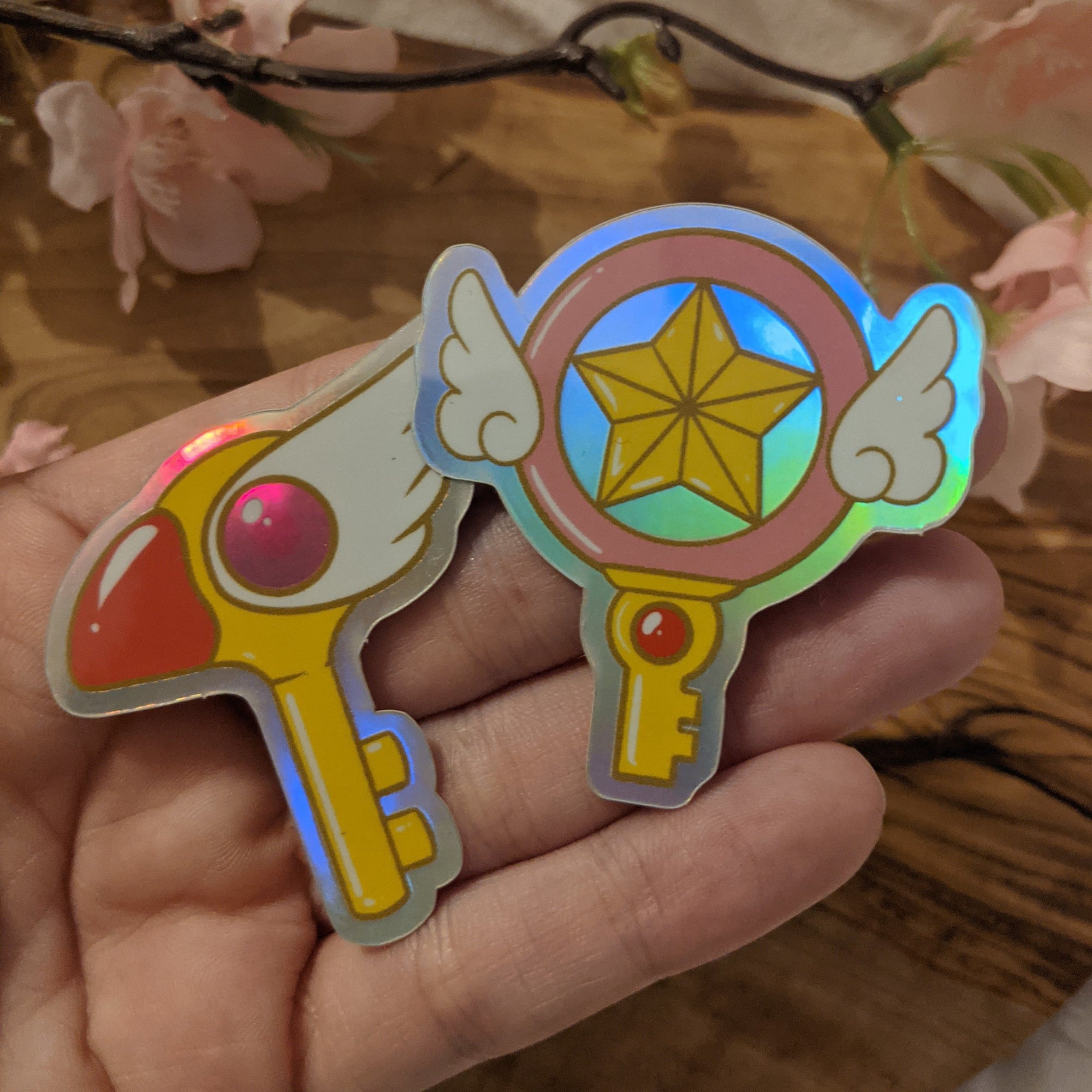 Holographic Cardcaptor Sakura Sealing Wands | Sticker