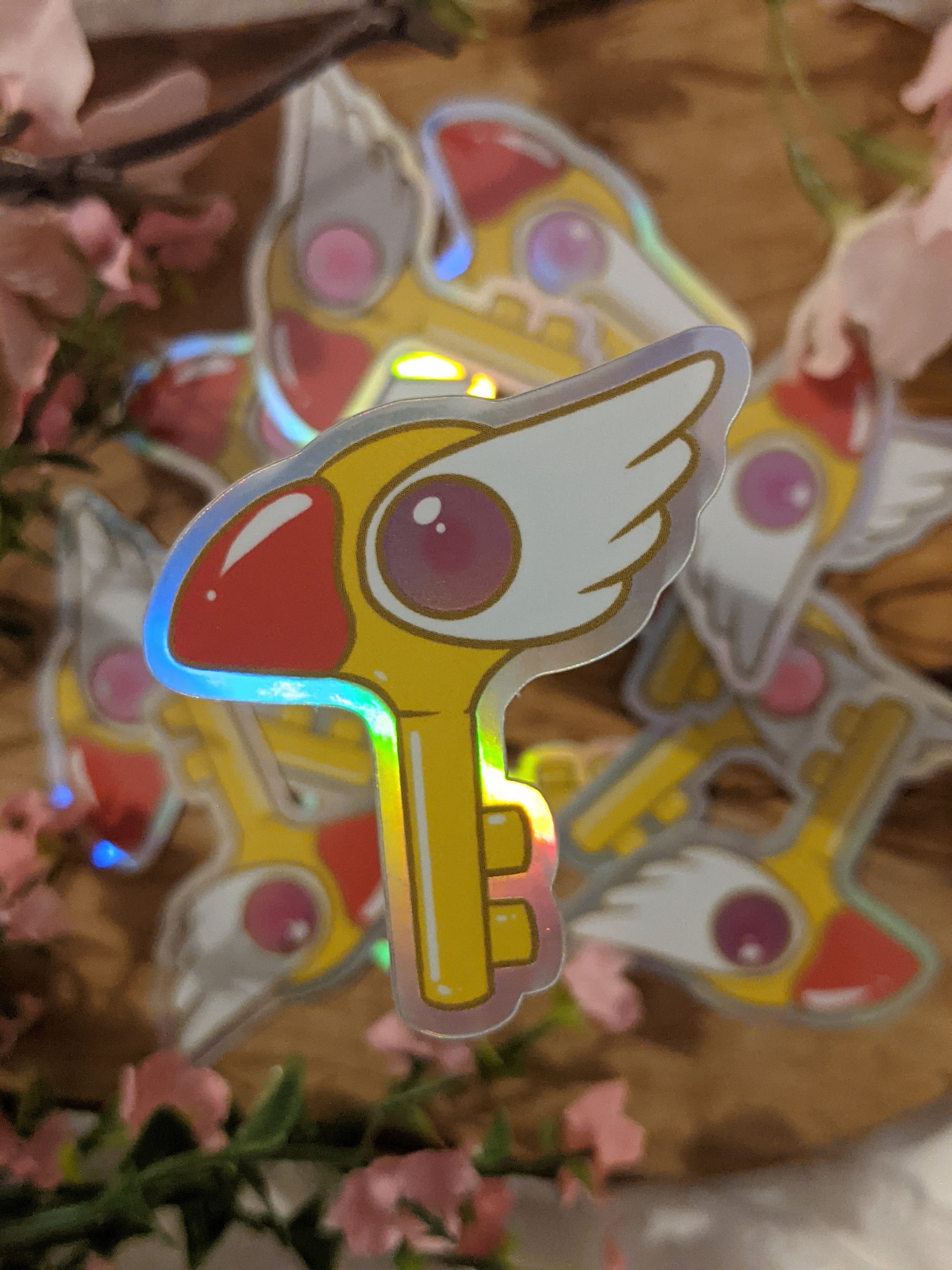 Holographic Cardcaptor Sakura Sealing Wands | Sticker