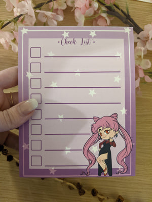 Sailor Moon ~ Wicked Check List | Notepad