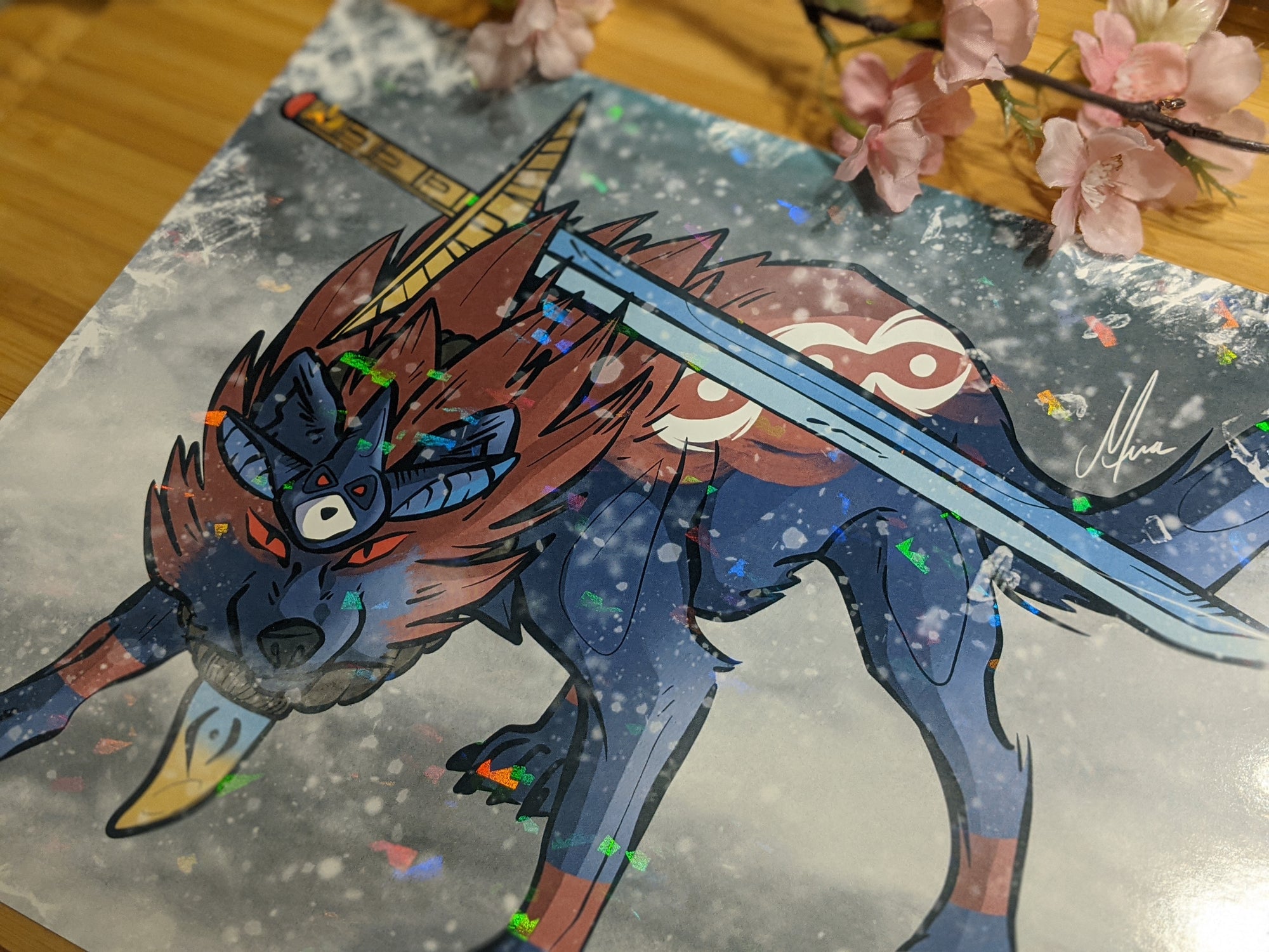 Holographic Okami Oki | Print